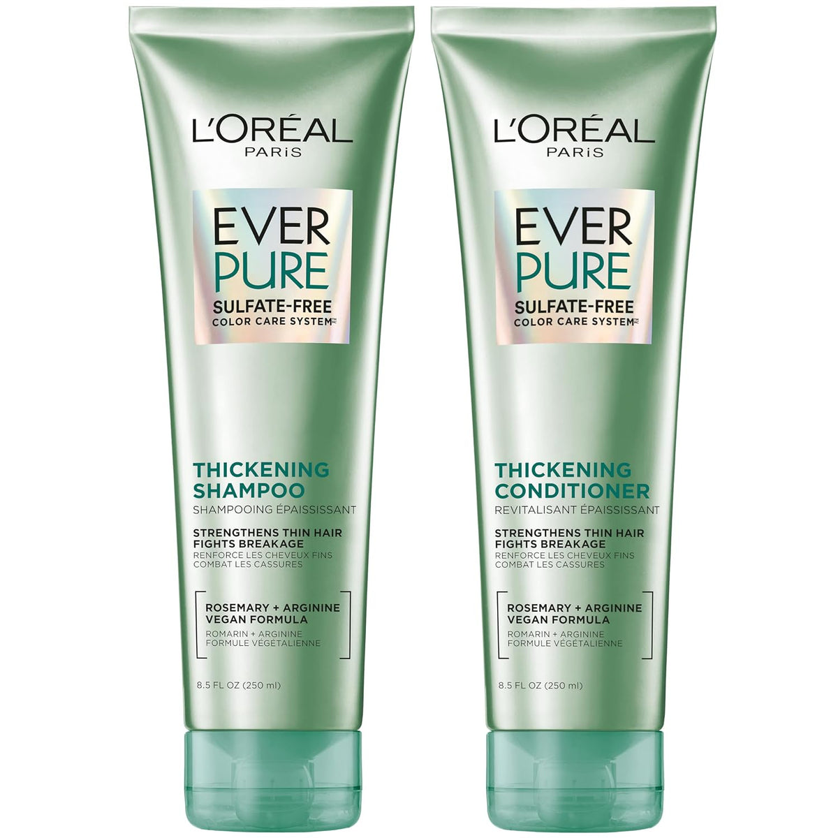 L'Oreal Paris Champú y acondicionador espesante sin sulfato, es...