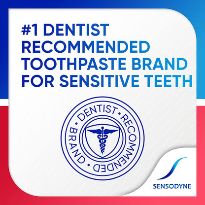 Sensodyne Sensitivity & Gum Sensitive Pasta dental para gingivitis, tratamiento de dientes sensibles, Clean & Fresh - 3.4 oz (paquete de 4)