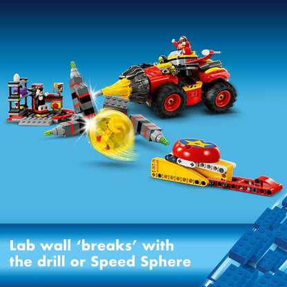 LEGO Sonic The Hedgehog: Super Sonic vs. Egg Drillster - Juguete de Gaming con Shadow y Dr. Eggman, Set de Construcción de Juguetes para Niños y Niñas de 8 Años en Adelante, 76999