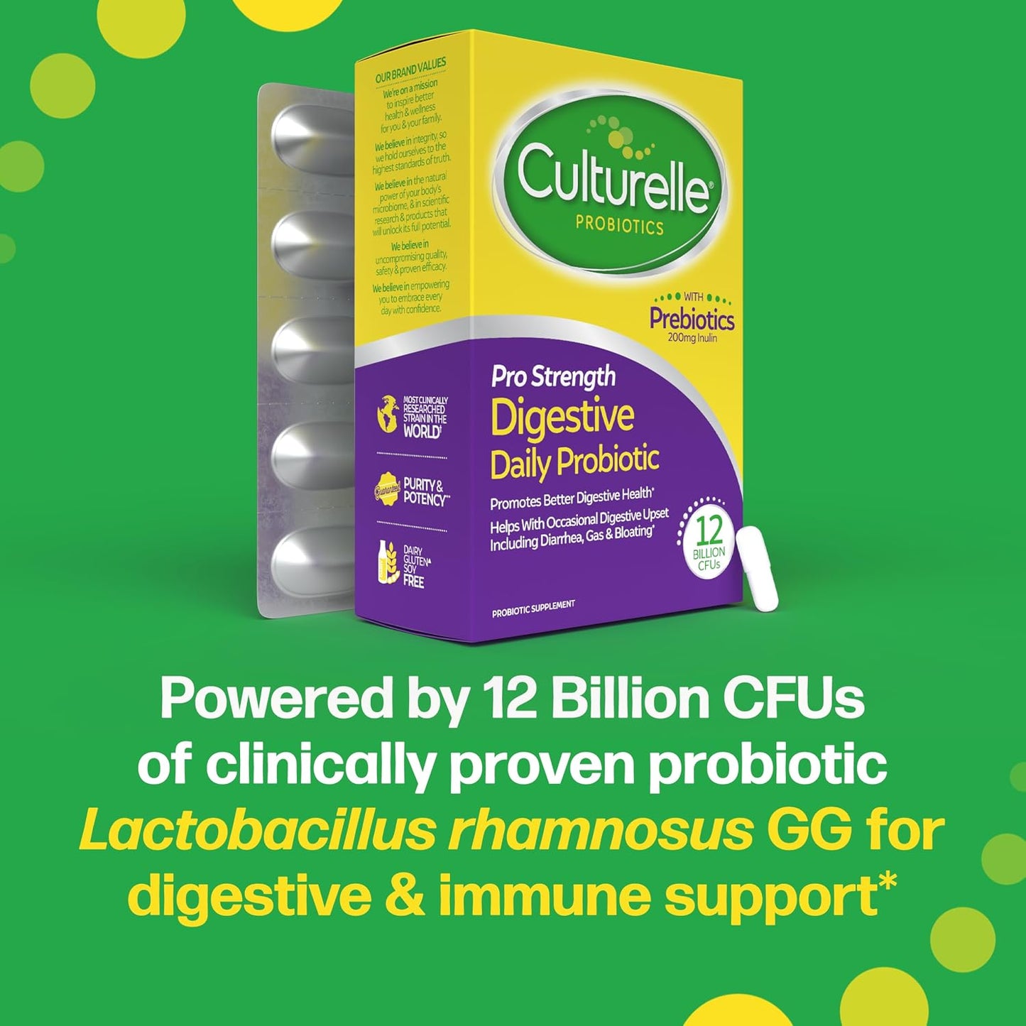 Culturelle Probióticos Diarios Pro Strength para la Salud Digestiva...