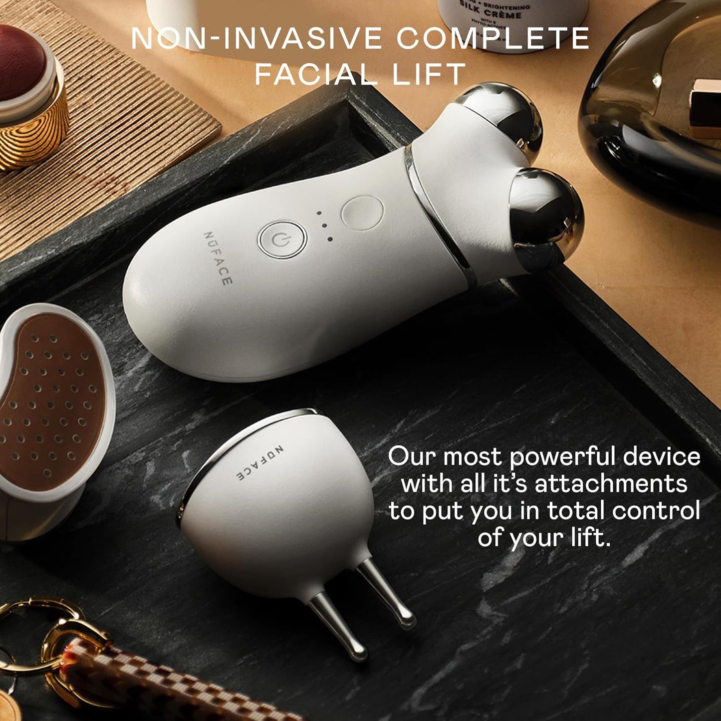 NuFACE Trinity+ - Kit de dispositivo facial de microcorriente \u201...