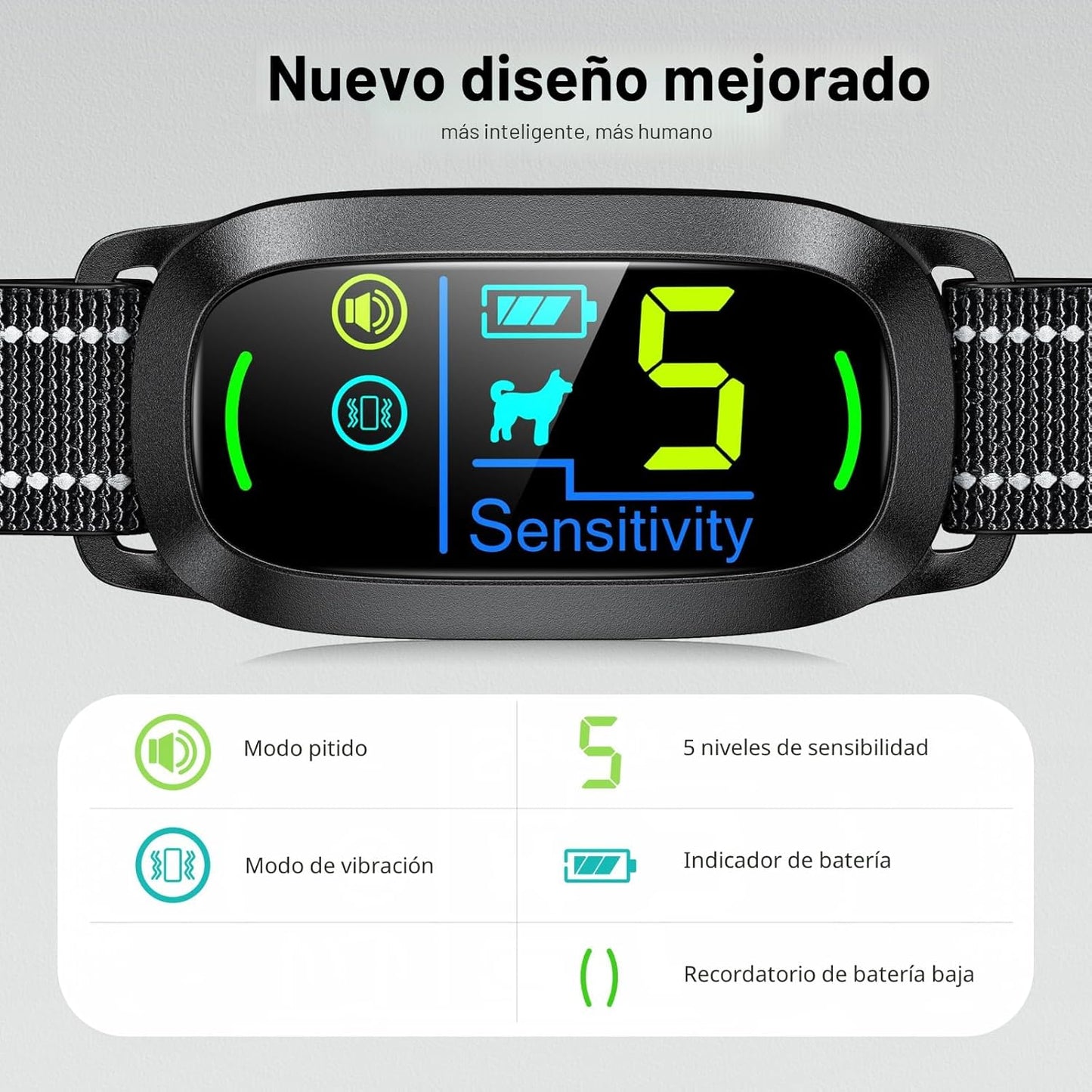 FAFAFROG Collar Antiladridos para Perros de Tamaño Grande, Mediano...