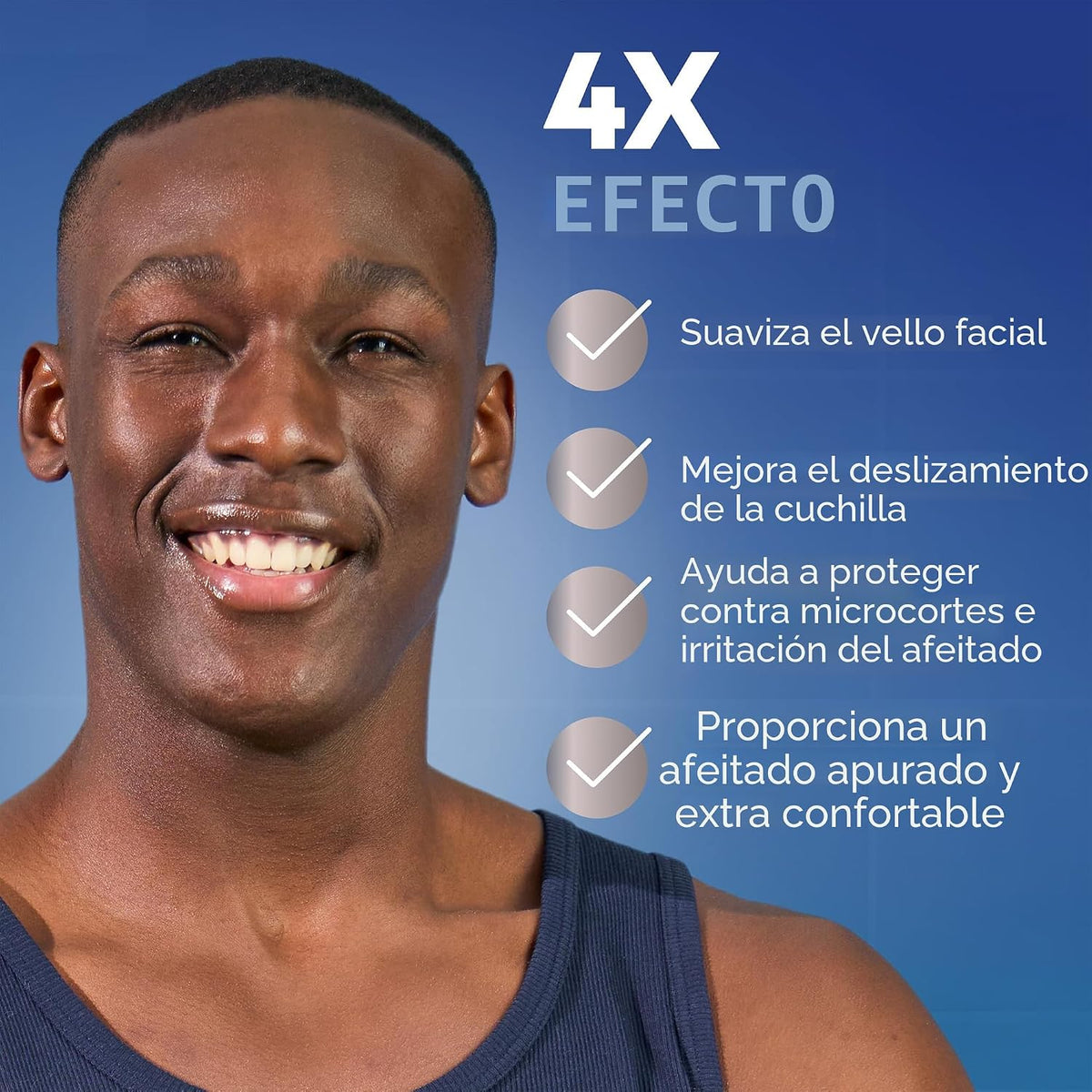 NIVEA MEN Gel de afeitado de hidratación máxima con aloe vera y pro...