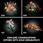 LEGO Icons - Juego de centro de mesa de flores secas para adultos,...