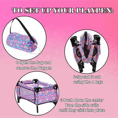 Juego de cama y asiento de bebé, juego de bebé, accesorios para muñ...