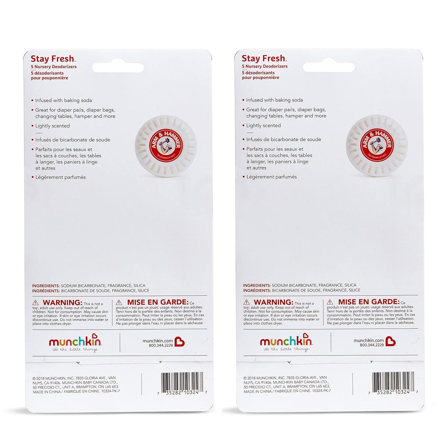 Munchkin® Arm &amp; Hammer Ambientadores para guardería, aromas sur...