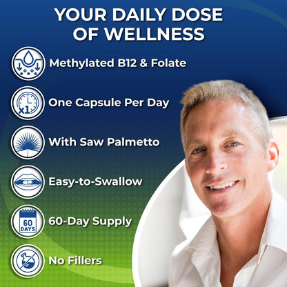 Multivitamínico diario para hombres 50 Plus - Multivitamínico vegan...