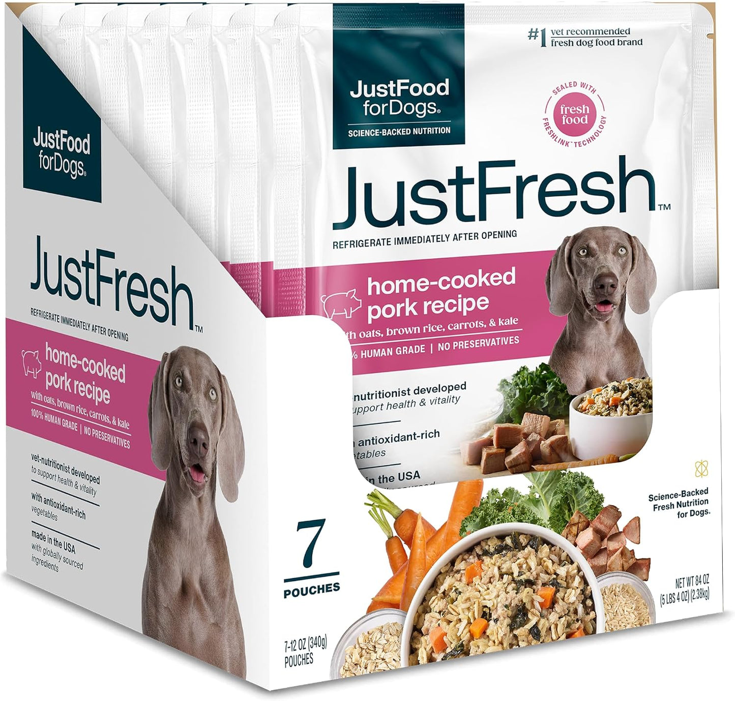 JustFoodForDogs JustFresh - Comida húmeda para perros, comidas fres...