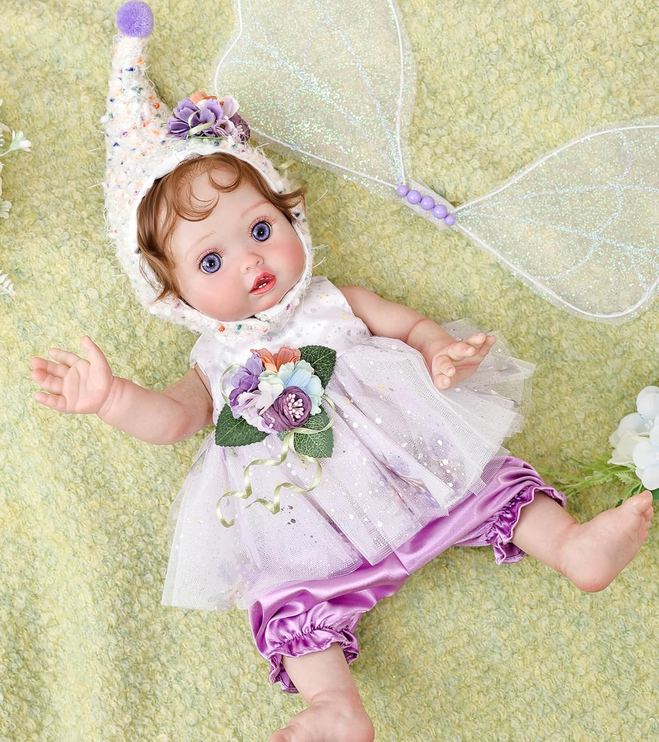 Cloveray Muñeca de bebé, muñecas de bebé Reborn de 18 pulgadas \u20...