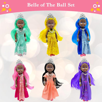 Set de Muñecas Pequeñas con Mini Muñecas de Princesa para Niñas \u2...