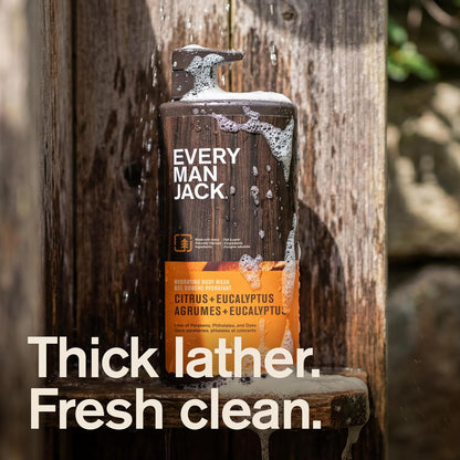 Every Man Jack Citrus + Eucalyptus Gel de baño para hombre para tod...