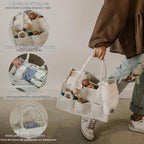 Parker Baby Organizador de pañales para bebé, contenedor para dormi...