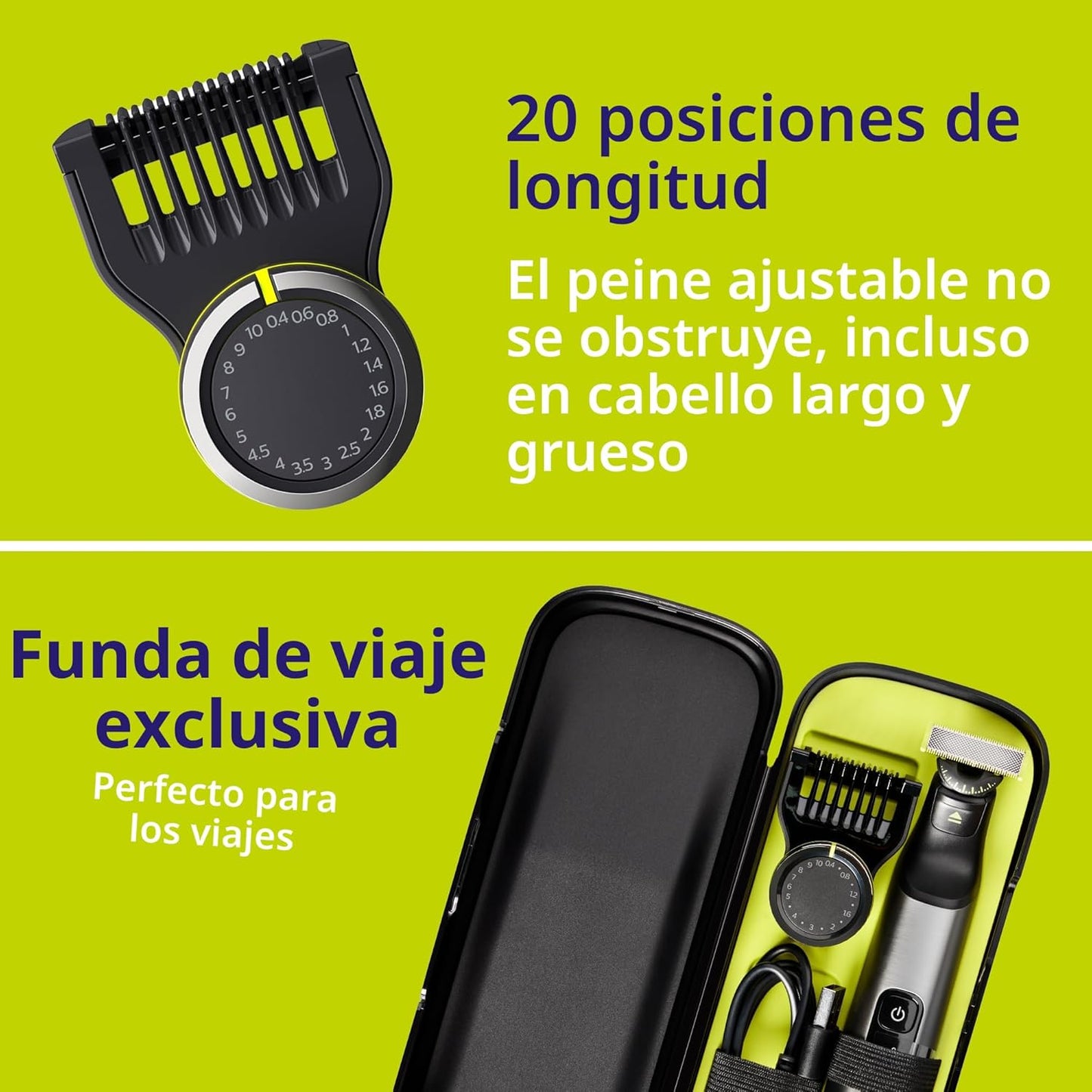 Norelco Philips OneBlade 360 Pro Face + Body, recortadora de barba...
