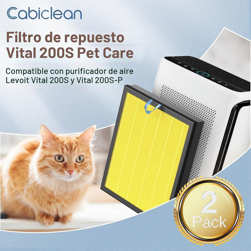 Vital 200S-P Filtro de repuesto para cuidado de mascotas para purif...