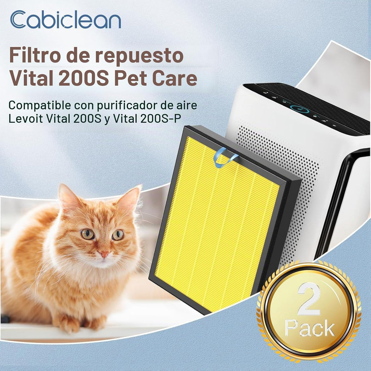 Vital 200S-P Filtro de repuesto para cuidado de mascotas para purif...