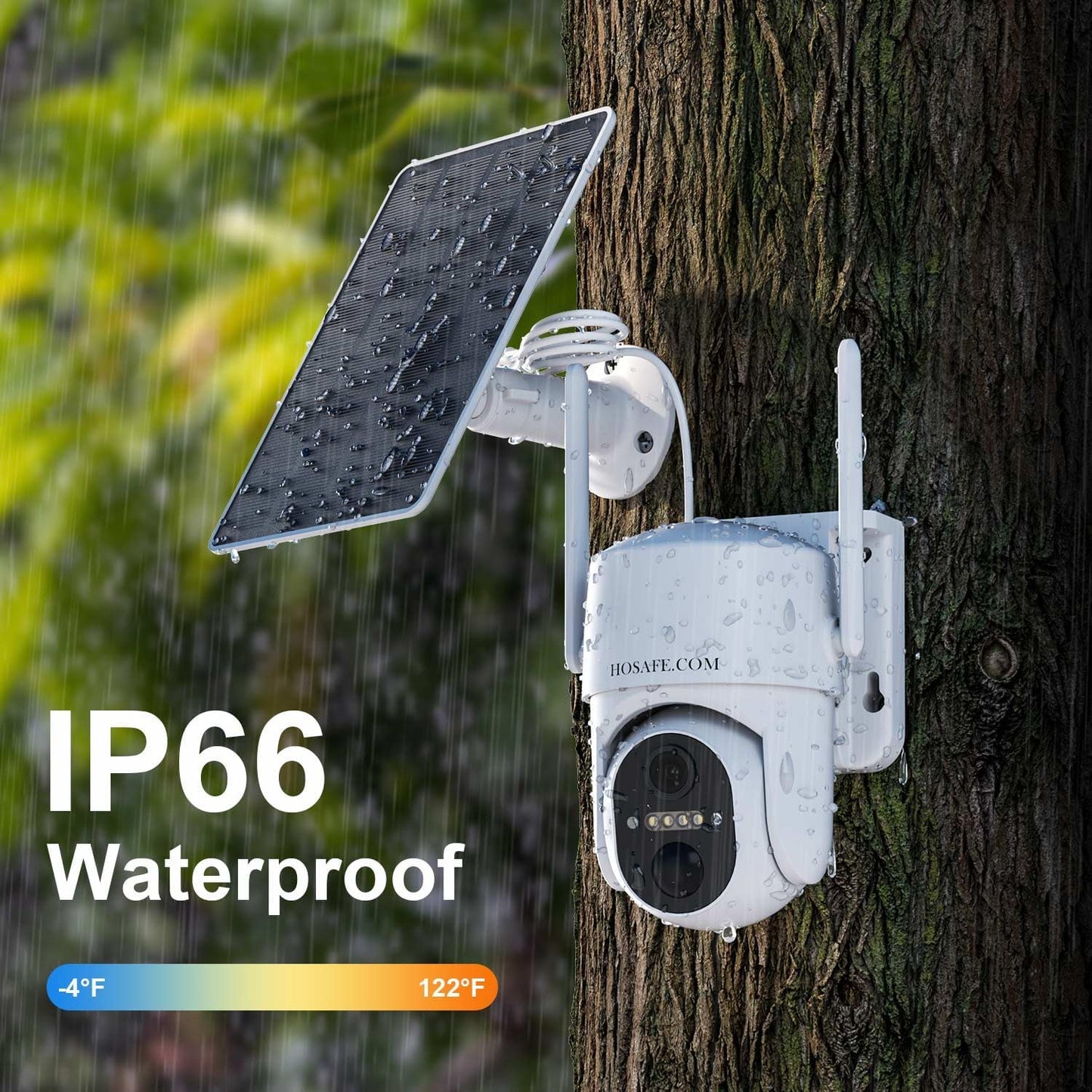 Cámara de seguridad solar celular 4G LTE inalámbrica para exteriore...
