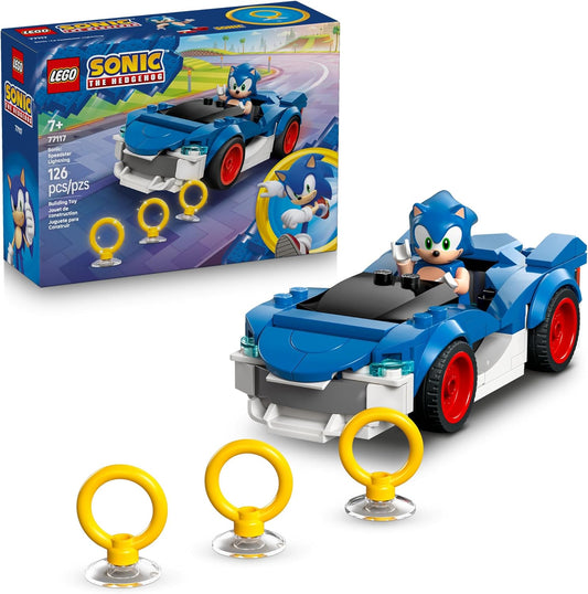 LEGO Sonic The Hedgehog Sonic: Speedster Lightning Race Car Toy para niños y niñas, juego de construcción de juguete con minifigura para niños y jugadores, a partir de 7 años, idea de regalo para