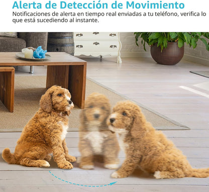 Cámara para mascotas, cámara para perros HD 2K con aplicación para...