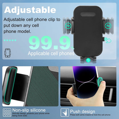 KAKSEY Soporte de teléfono para automóvil compatible con Toyota RAV4 2019-2025, accesorios para automóvil, clip fijo de pantalla de 7/8 pulgadas, soporte de pantalla de navegación para teléfono