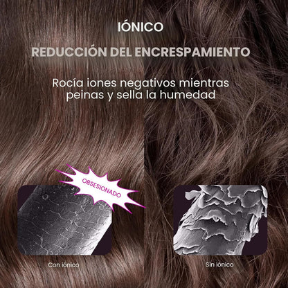 Wavytalk Cepillo térmico, cepillo redondo iónico de 1.5 pulgadas Bl...