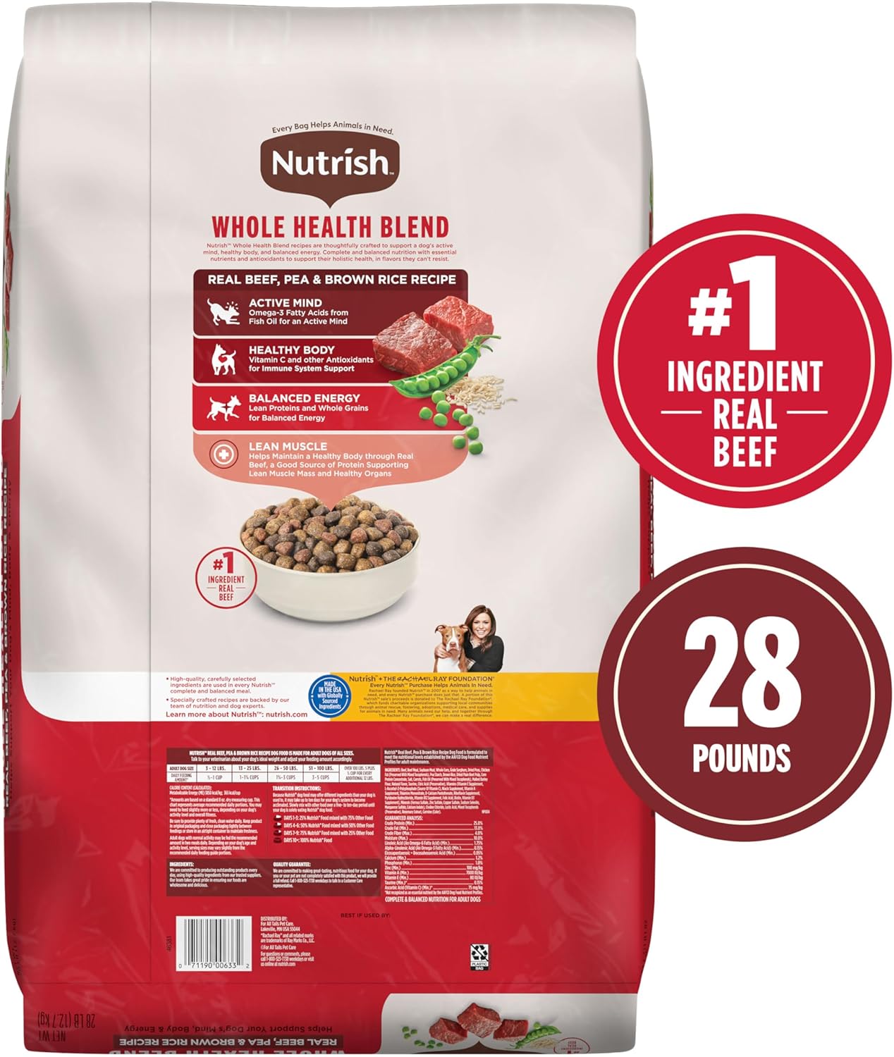 Rachael Ray Nutrish - Alimento para Perro Natural Seco
