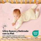 2 paquetes de protector de colchón ajustado impermeable para cuna -...