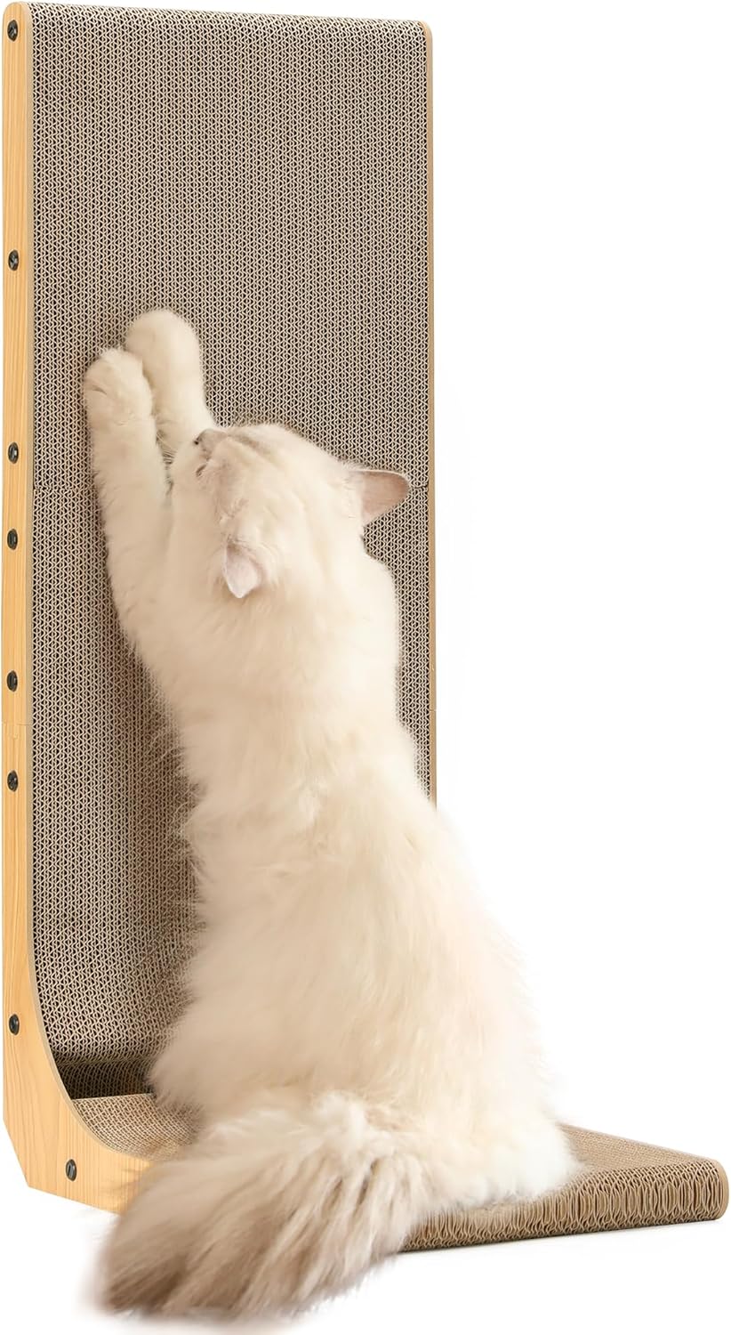FUKUMARU Rascador para gatos, almohadilla para rascar gatos de form...