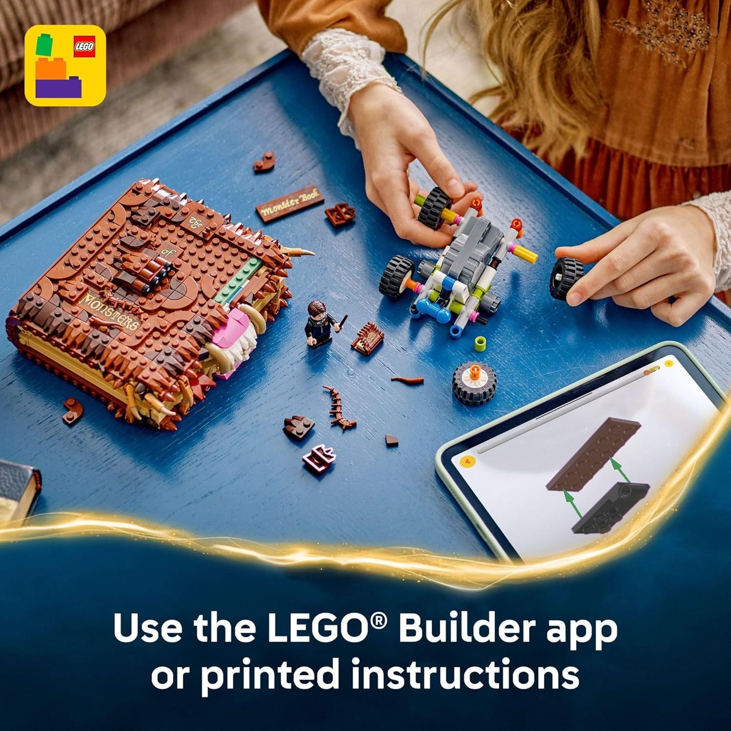 LEGO Harry Potter Libro de Monstruos Mordelón de Monstruos - Juego de Construcción para Niños - Juego de Simulación para Niños y Niñas, Edades 9+ - Minifigura Coleccionable de Neville Longbottom