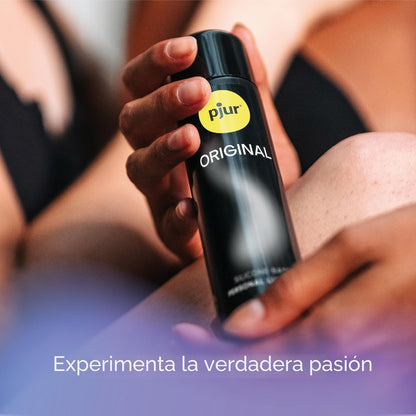 pjur Lubricante original a base de silicona, lubricante prémium par...