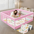 XVISHX Corralito para bebés con paspartú, 50 x 50 pulgadas, corrali...