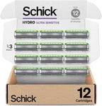 Recargas de cuchilla de afeitar Schick Hydro Ultra Sensible, 12 uni...