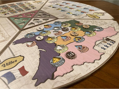 Juego de mesa Fromage – Juego de estrategia de elaboración de queso francés, colocación de trabajadores, juego de gestión de recursos para adolescentes y adultos, a partir de 14 años, 1-4 jugadores, 30 minutos de tiempo de juego, fabricado por R2i Games