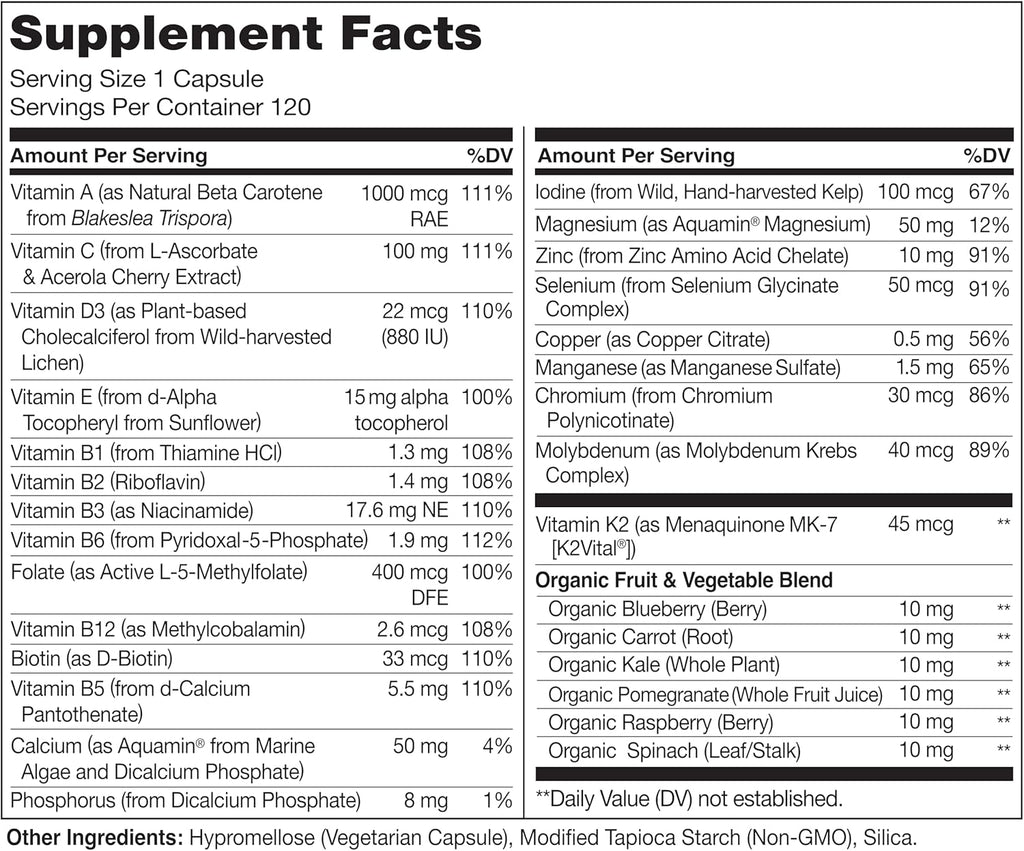 NATURELO - Multivitamínico diario para los hombres