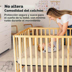 Paquete de 2 fundas protectoras de colchón impermeables para cuna,...