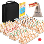 Doreimi Rummy Cube - Juego de viaje para 4 jugadores, 108 azulejos...