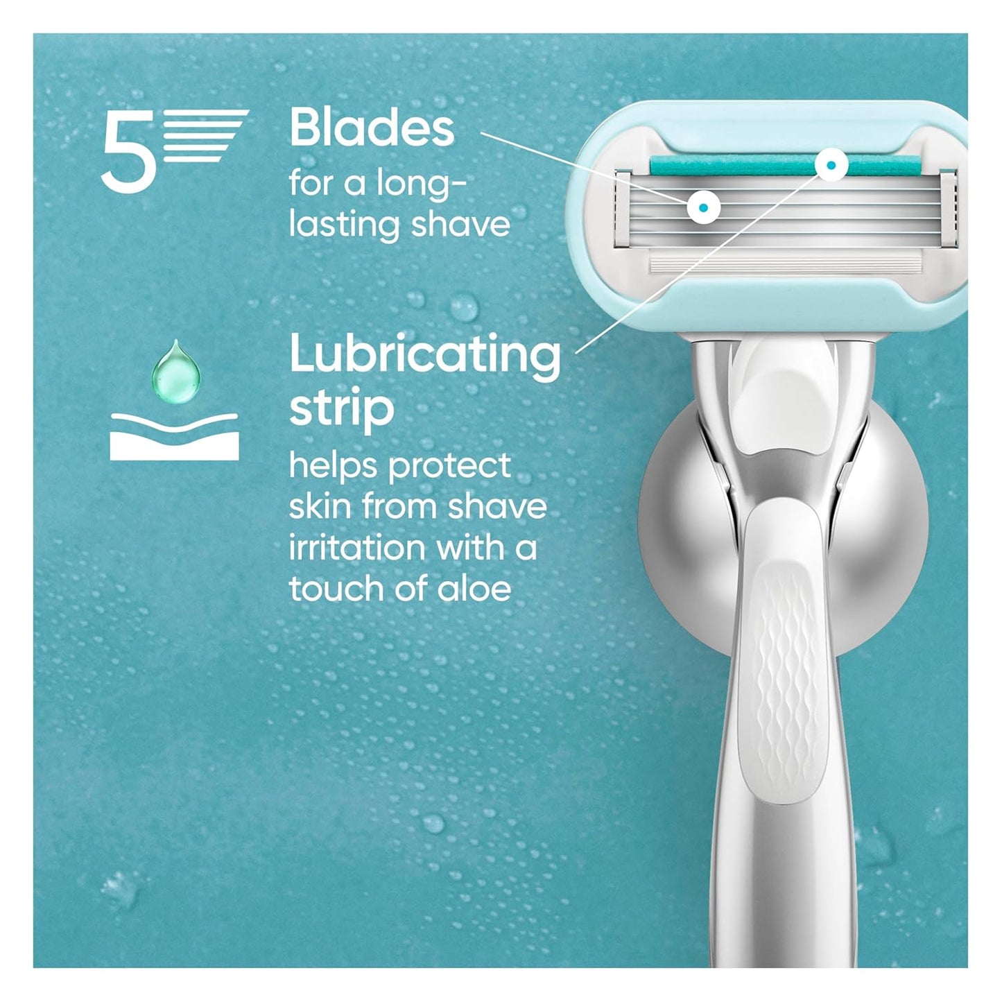 Gillette Venus Recambios de cuchilla de afeitar extra suaves y sens...