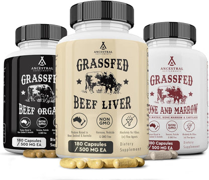 Ancestral Supplements Órganos de carne de res y variación de pila (...