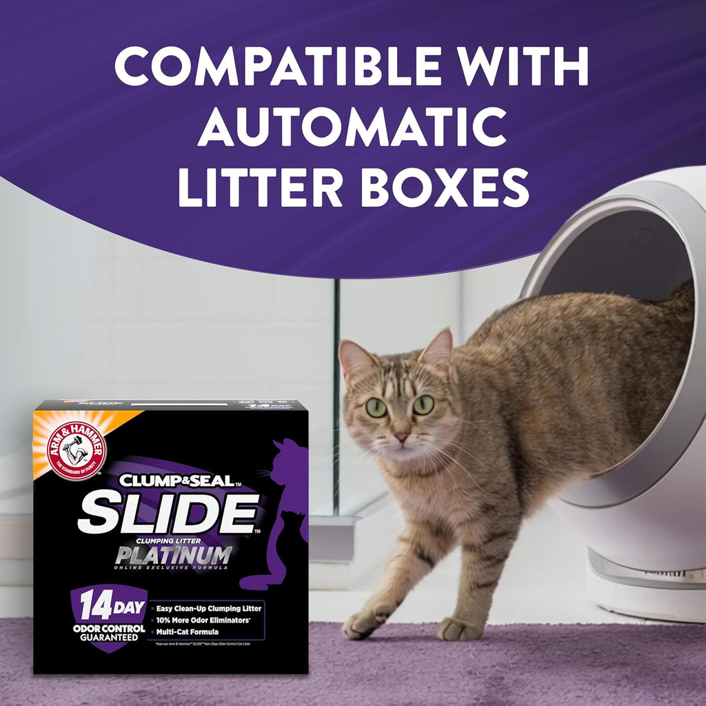 ARM &amp; HAMMER Slide Platinum - Arena aglutinante para gatos fáci...