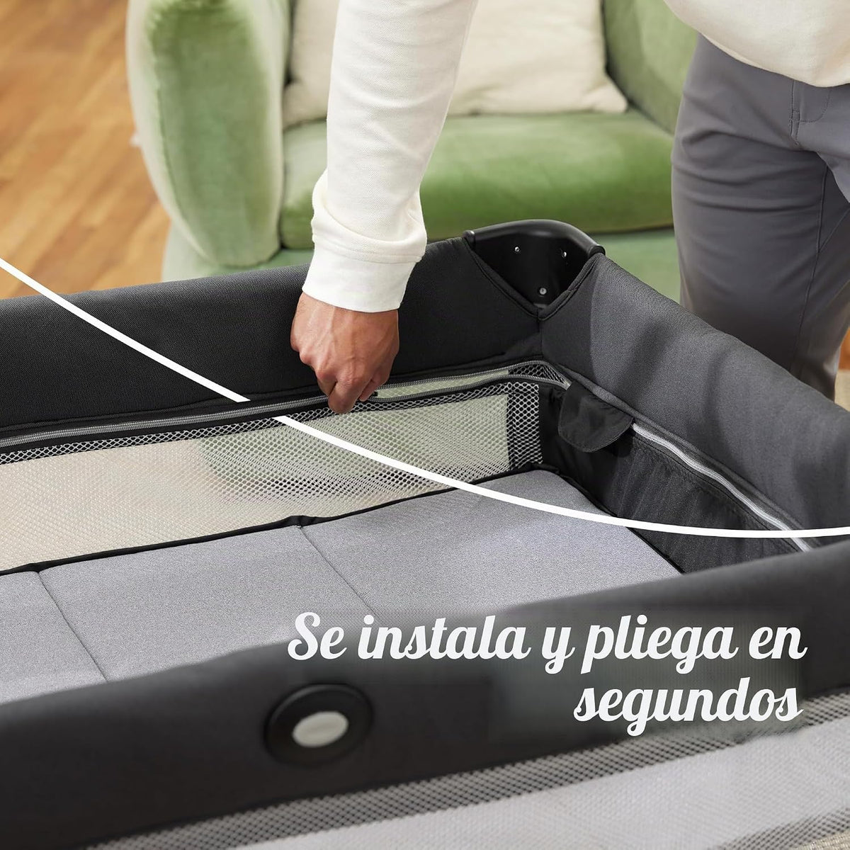 Graco On The Go Zip Pack 'n Play Corralito, Corralito plegable...