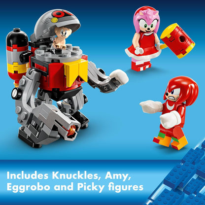 LEGO Sonic The Hedgehog: Knuckles and The Master Emerald Shrine - Set de Construcción de Juguete Coleccionable de Videojuegos, Viene con 2 Figuras de Acción de Sonic, Regalo para Gamers para Niños y