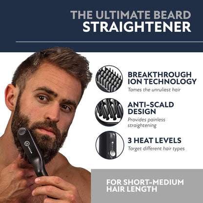 Arkam Alisador de barba para hombres \u2013 Kit original de cepillo...