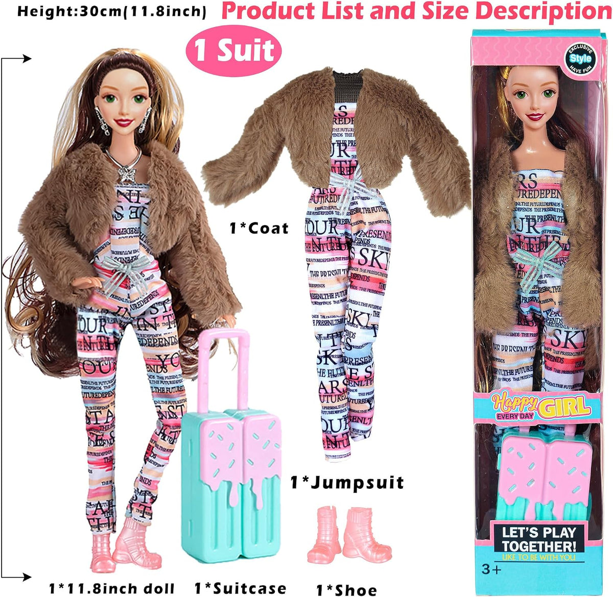 iBayda Paquete de 6 Muñecas Princesas de Juguete Americanas de Moda...