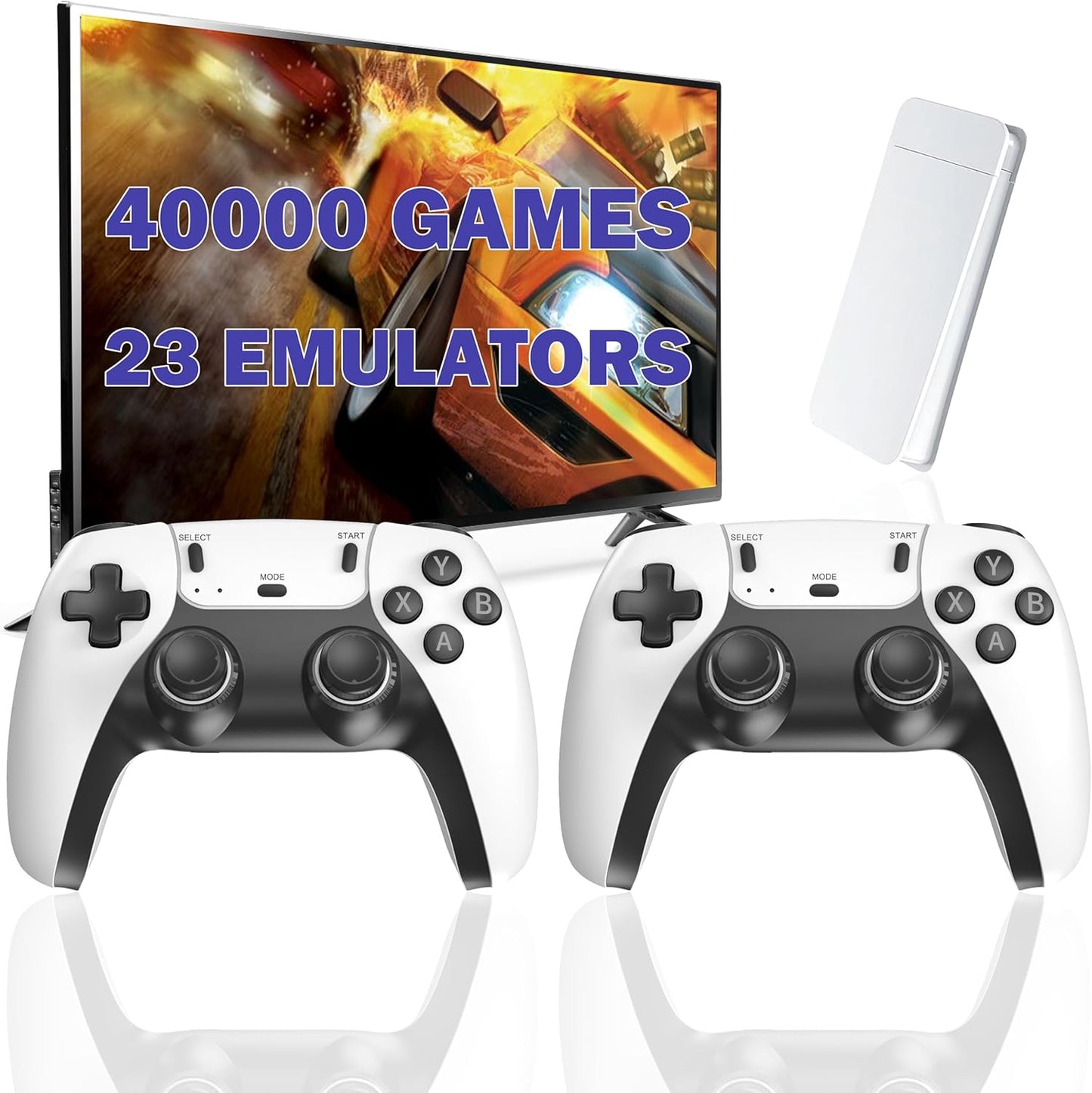 Wireless Retro Game Console Stick with 40000+ Games, Video Game Con...