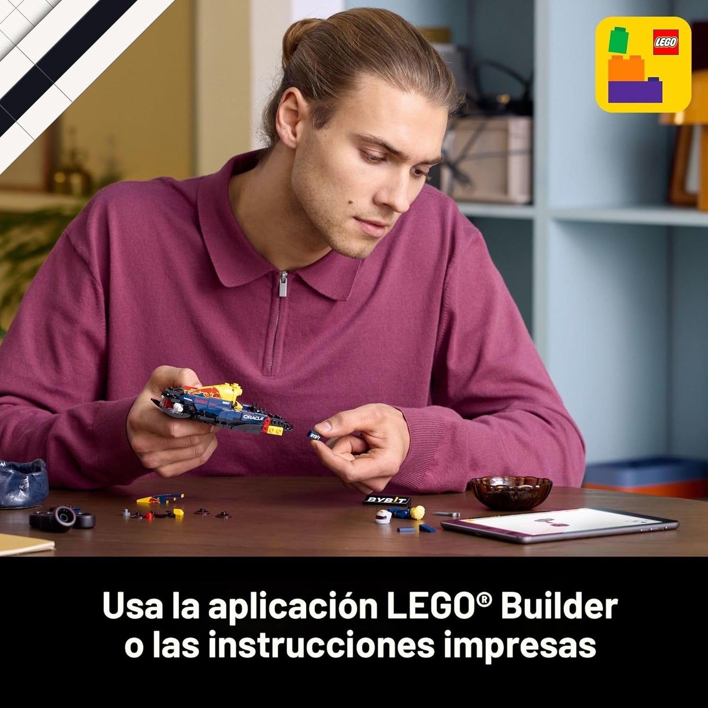 LEGO Speed Champions Oracle Red Bull Racing RB20 F1 modelo de coche de carreras - Kits de construcción para adultos, mayores de 18 años con características realistas - Manualidades DIY de Red Bull