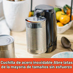 bella Abrelatas eléctrico y afilador de cuchillos, palanca de corte...
