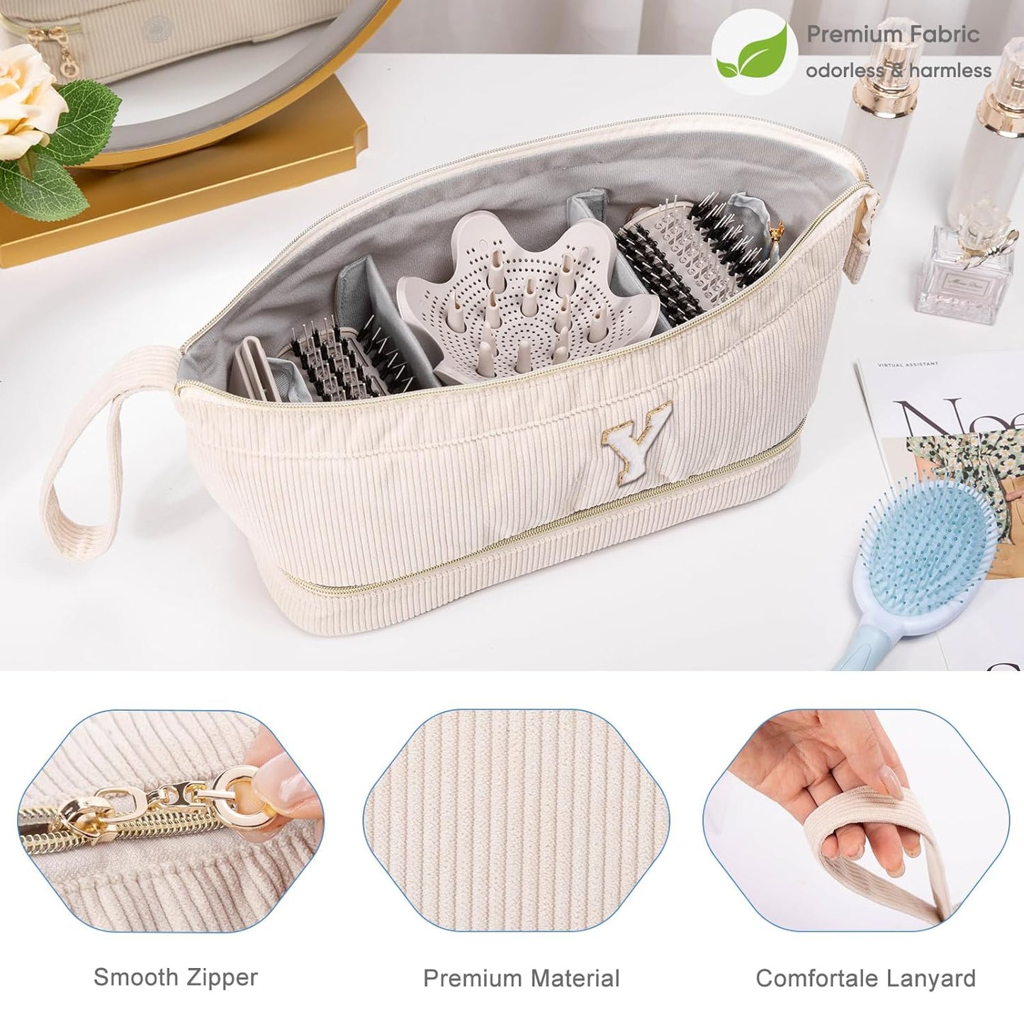 Estuche Personalizado Inicial para Secador de Pelo, Estuche de Tran...