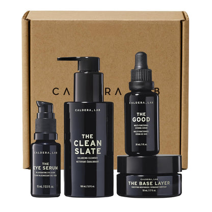 Caldera + Lab Kit de cuidado de la piel antienvejecimiento para hom...