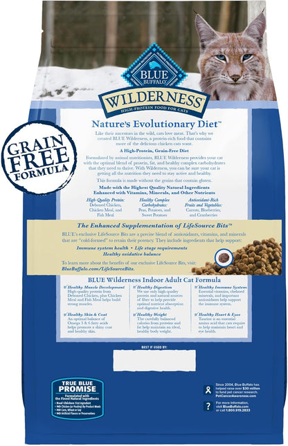 Blue Buffalo Wilderness - Alimento seco natural para gatos adultos...