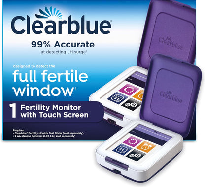 Clearblue Monitor de Fertilidad, 1 monitor con pantalla táctil, 1 u...
