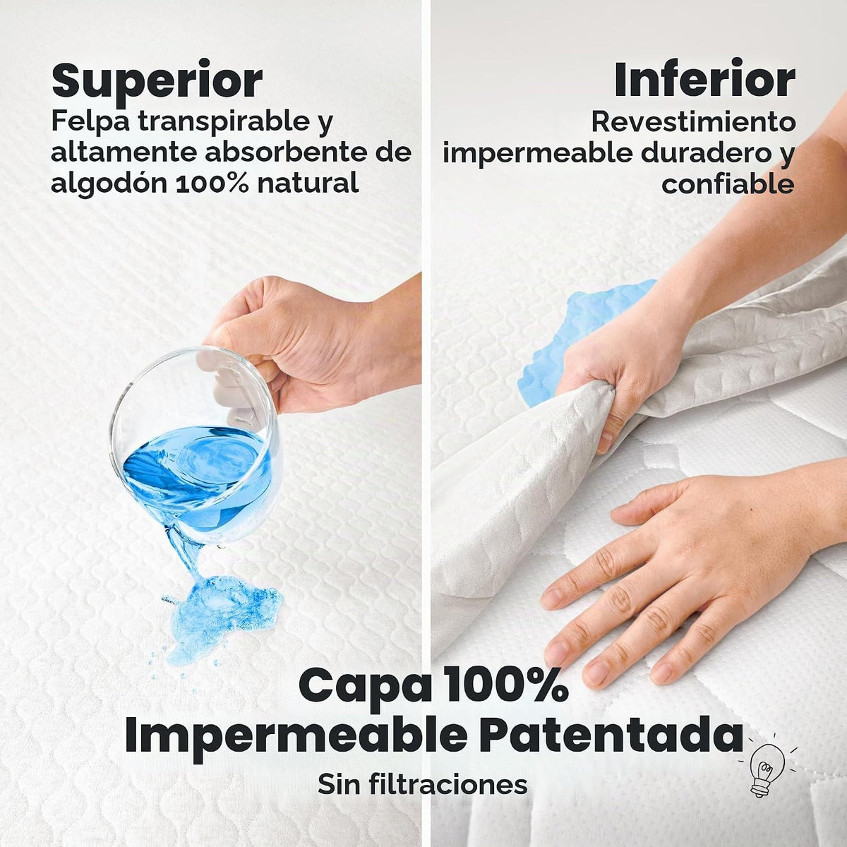 Paquete de 2 protectores de colchón impermeables para moisés de 32...